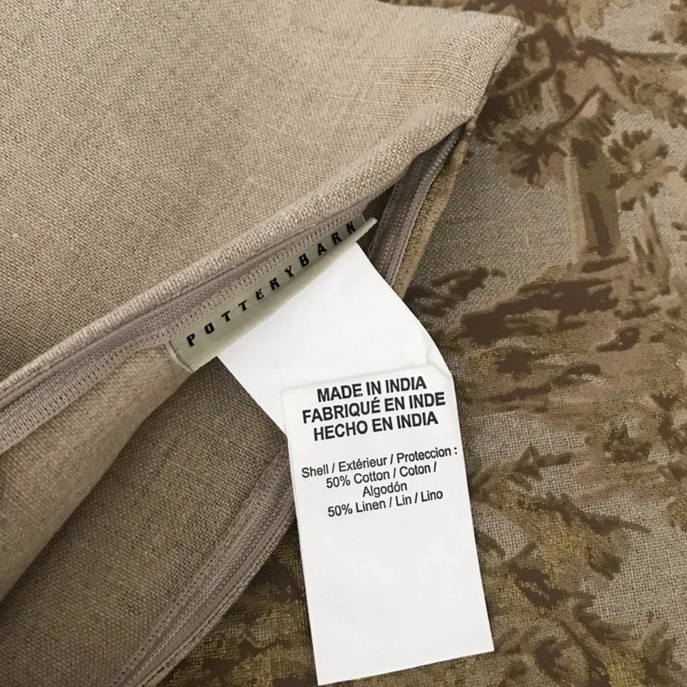 Pottery Barn Alpine Stag Gold Toile Pillow Covers Set/2 HTF ✨💫
